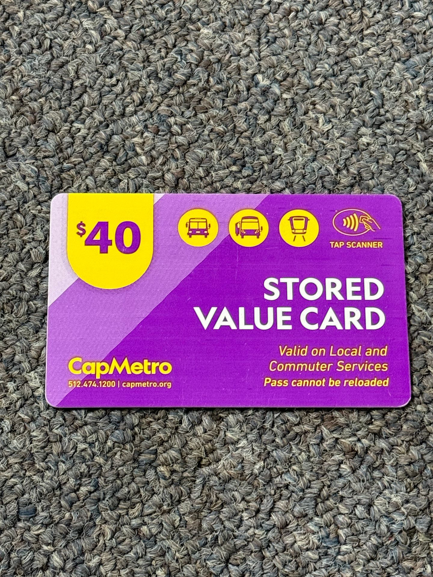 $40 CapMetro Value Card