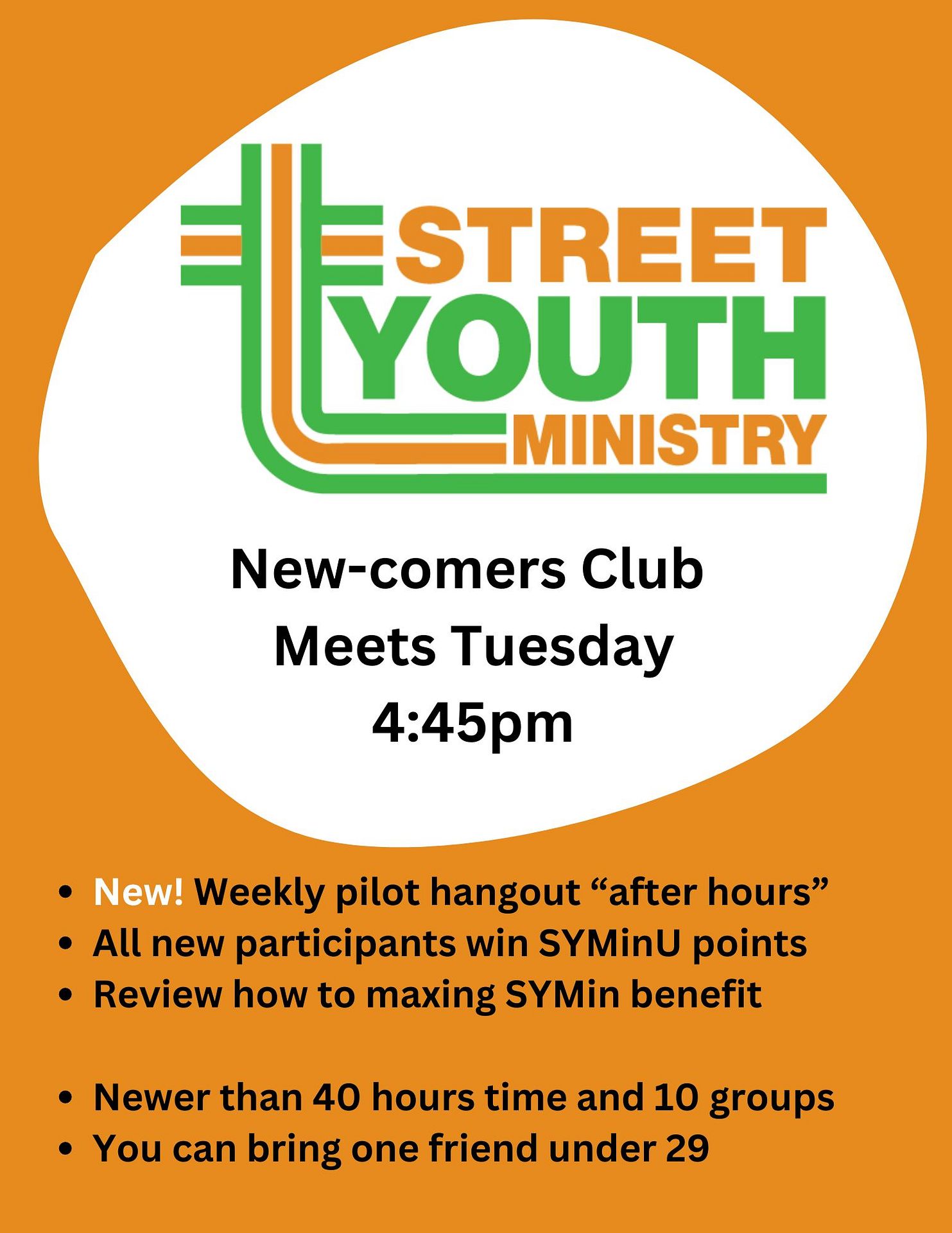 New-Comers Club Attendance Bonus