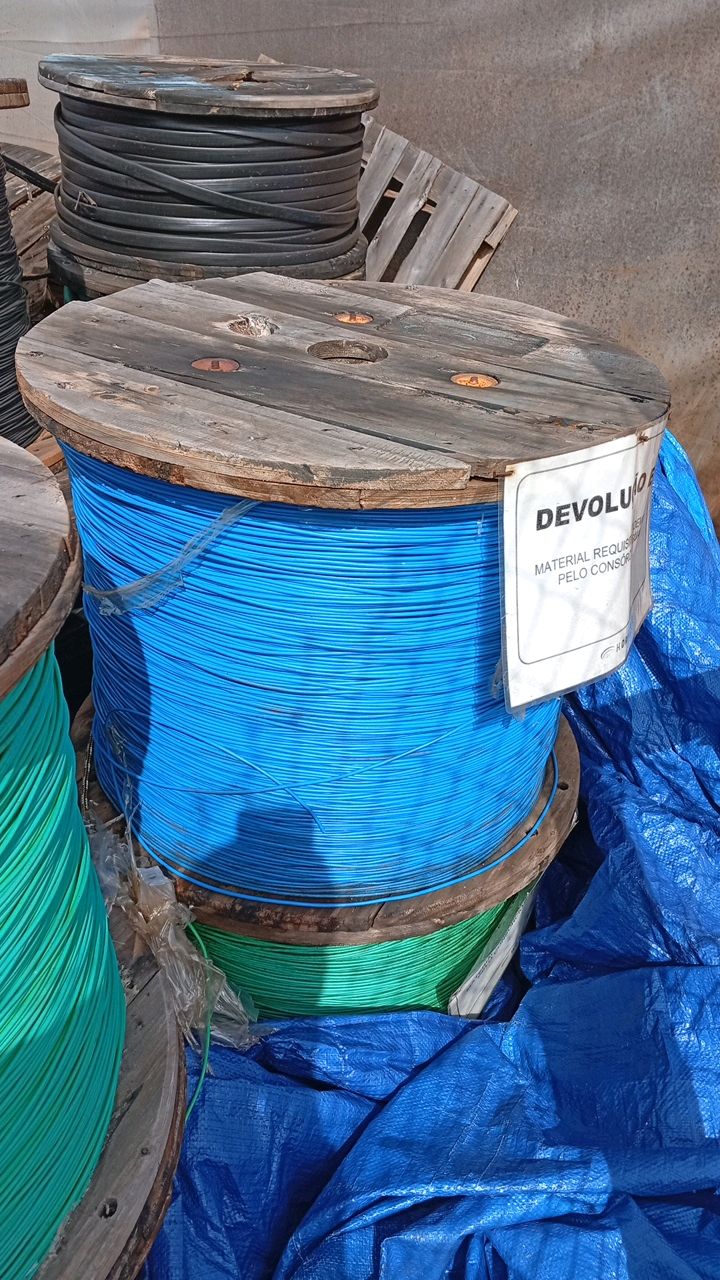 Lote with 8 reels of Flexible Cable 6mm²