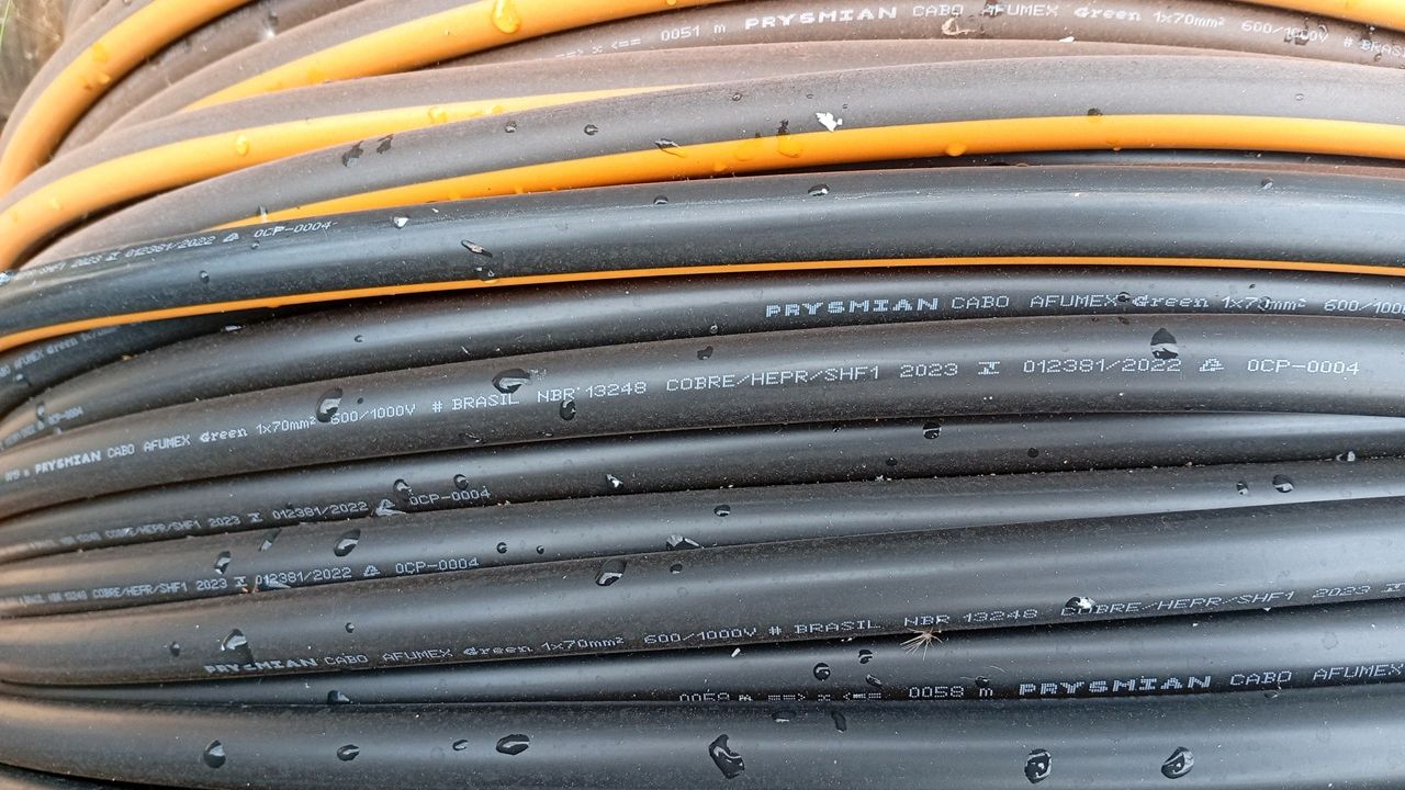 Prysmian Flexible Cable 1KV 3F+3T 3x70 + 3x16mm² 580m