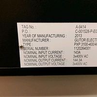 Siemens Dynavert VFD & Gutor UPS (2013)- - Image 5