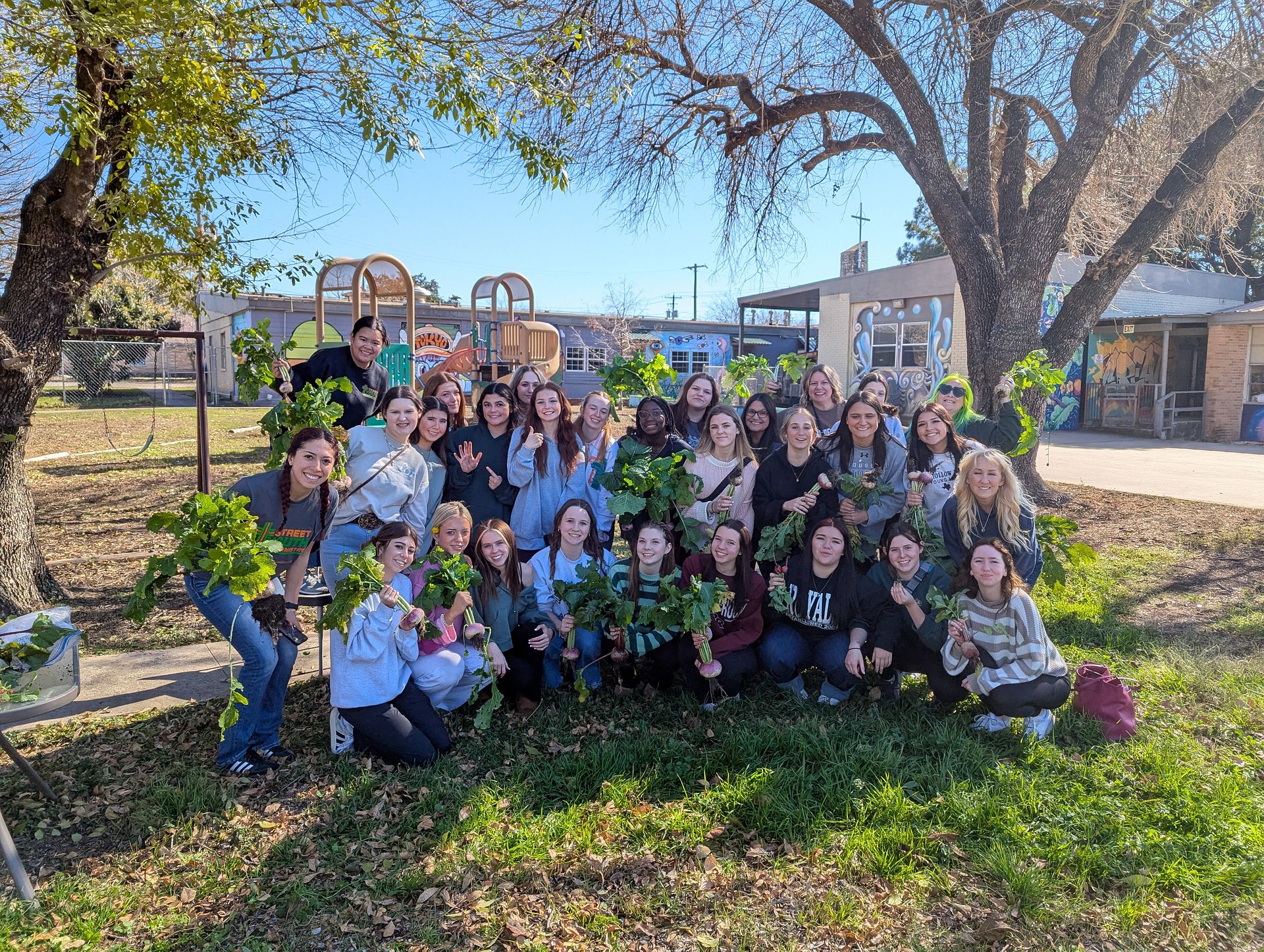 This group helped with a early-year clean-up
